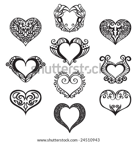 Tribal tattoo heart Stock Photos, Images, & Pictures | Shutterstock