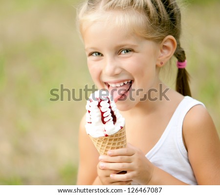 Child Eating Ice Cream Stock Photos, Images, & Pictures | Shutterstock