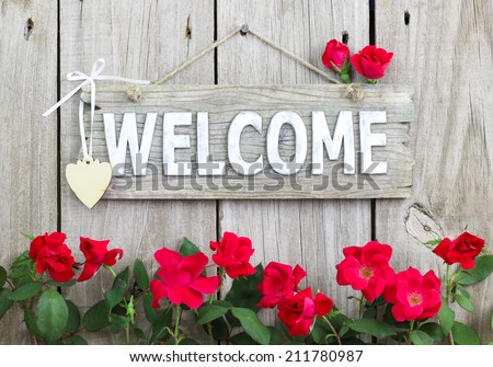 Floral welcome sign Stock Photos, Images, & Pictures | Shutterstock