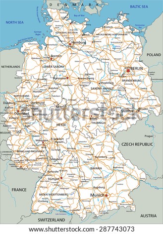 Germany Map Stock Photos, Images, & Pictures | Shutterstock