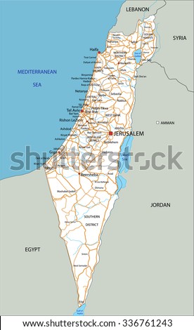 Israel Map Stock Photos, Images, & Pictures | Shutterstock