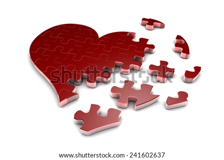 Heart Missing Piece Puzzle Stock Photos, Images, & Pictures | Shutterstock