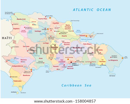 Dominican Republic Map Stock Photos, Images, & Pictures | Shutterstock