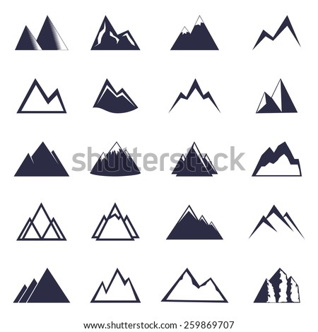 Stock Images similar to ID 95368582 - set of vector silhouettes of...