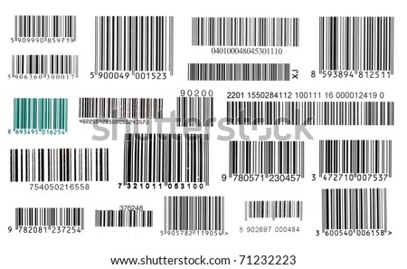 Bar codes - stock photo