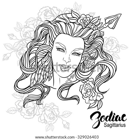 Easy Sagittarius Coloring Pages