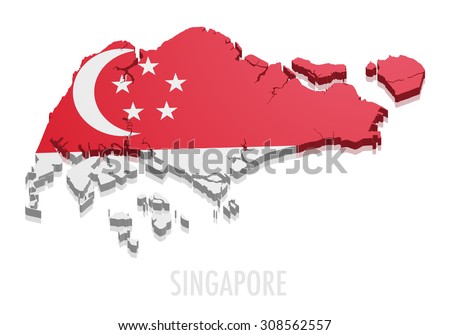 Singapore Map Stock Photos, Images, & Pictures | Shutterstock