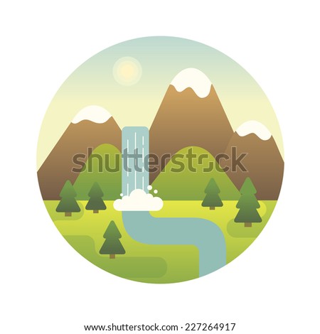 Waterfall Stock Vectors & Vector Clip Art | Shutterstock