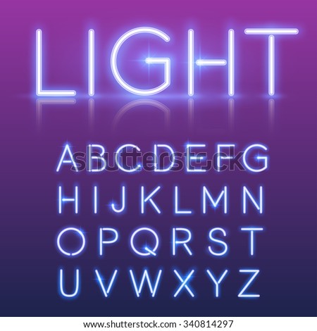 Neon Font Stock Photos, Images, & Pictures | Shutterstock