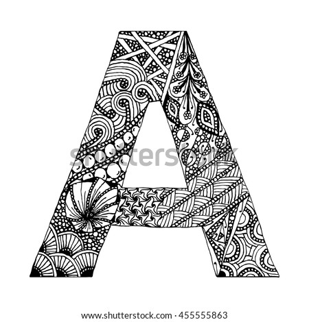 Zentangle Letters Stock Vectors & Vector Clip Art | Shutterstock
