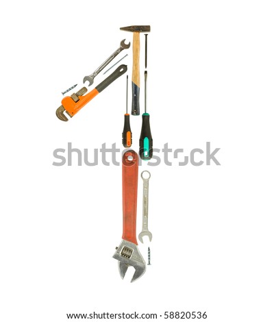 Stock Images similar to ID 54935050 - letter 'o' made of tools...
