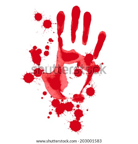 Bloody hand print Stock Photos, Images, & Pictures | Shutterstock