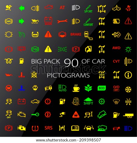 Car Dashboard Icons Stock Photos, Images, & Pictures | Shutterstock