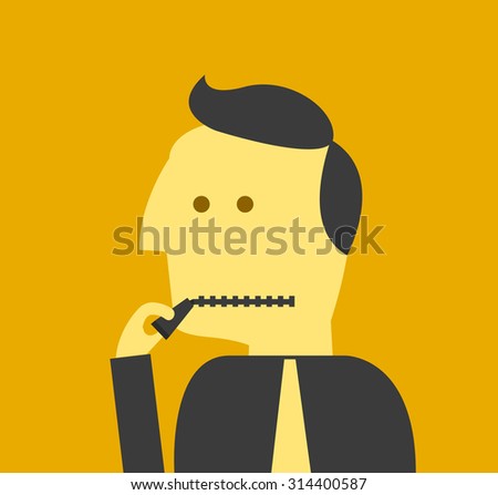 Zipper Mouth Stock Photos, Images, & Pictures | Shutterstock