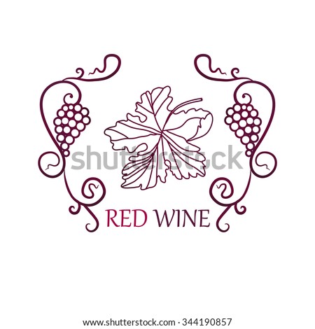 Stock Images similar to ID 76825030 - grape vine silhouette. vector...