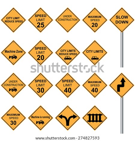 Yellow Traffic Sign Stock Photos, Images, & Pictures | Shutterstock