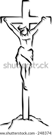 Christ Jesus Silhouette Vector Stock Photos, Images, & Pictures ...