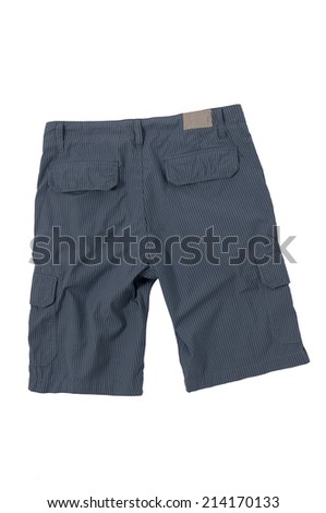 Men shorts in a white background - stock photo
