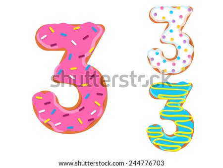 Stock Images similar to ID 63638746 - cartoon donut