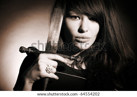 Gothic Sword Woman Stock Photos, Images, & Pictures | Shutterstock