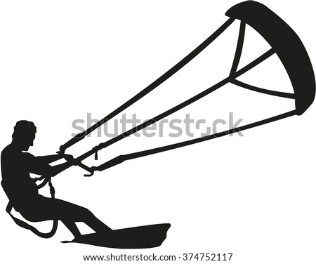Kitesurfing Stock Vectors & Vector Clip Art | Shutterstock