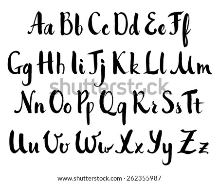 Hand Lettering Alphabet Stock Photos, Images, & Pictures | Shutterstock