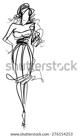 Elegant Woman Stock Vectors & Vector Clip Art | Shutterstock
