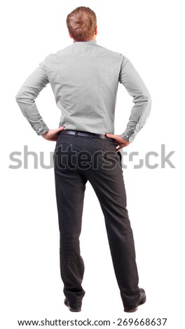 Man standing with hands on his hips Stock Photos, Images, & Pictures ...