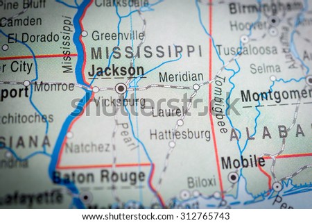 Mississippi Map Stock Photos, Images, & Pictures | Shutterstock