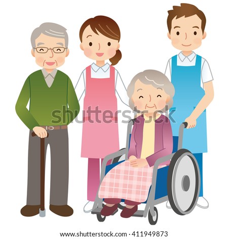 Elderly Caregiver Stock Illustrations & Cartoons | Shutterstock