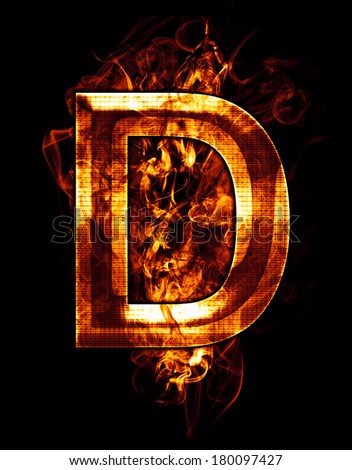 D D Fire Letter Stock Photos, Images, & Pictures | Shutterstock