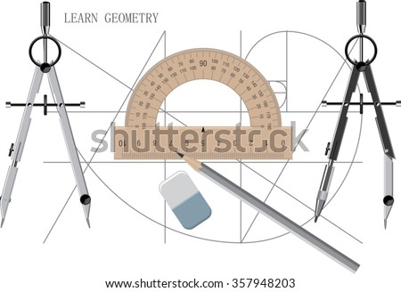 Drawing Geometric Instruments Stock Photos, Images, & Pictures ...