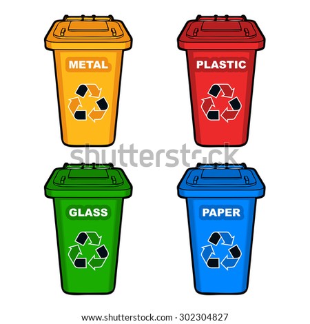 Four Trash Bins Stock Photos, Images, & Pictures | Shutterstock