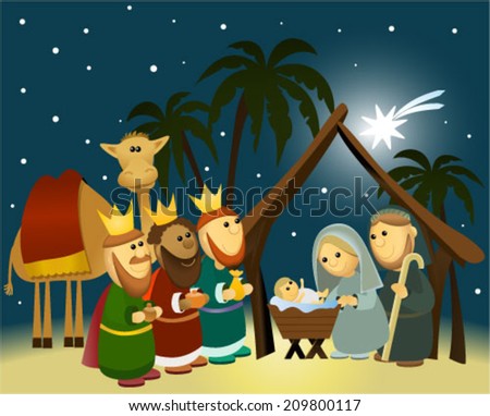Nativity Scene Stock Vectors & Vector Clip Art | Shutterstock
