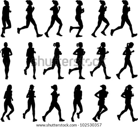 Runner Silhouette Stock Photos, Images, & Pictures | Shutterstock