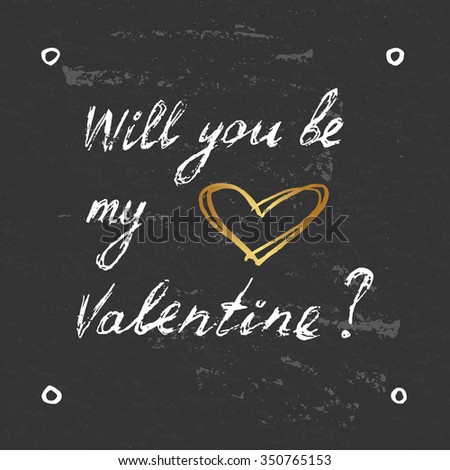 Will You Be My Valentine Stock Vectors & Vector Clip Art | Shutterstock