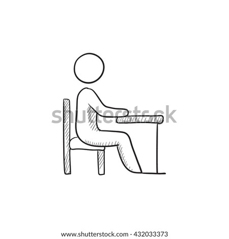 Stock Images similar to ID 76075474 - the guy sitting on a chair at...