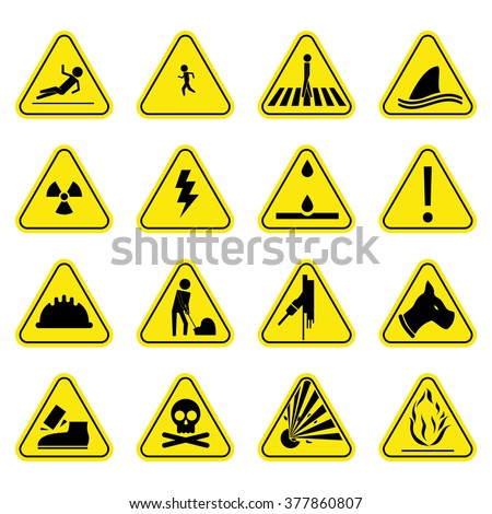 Hazard signs Stock Photos, Images, & Pictures | Shutterstock