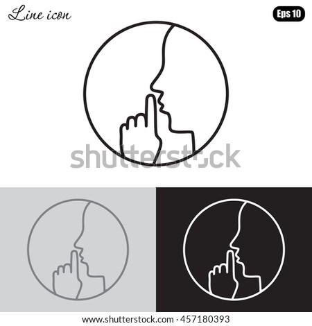 Hush Icon Stock Photos, Images, & Pictures | Shutterstock