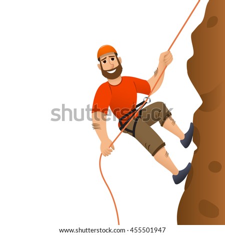 Stock Images similar to ID 26635474 - a cartoon mountain climber who...