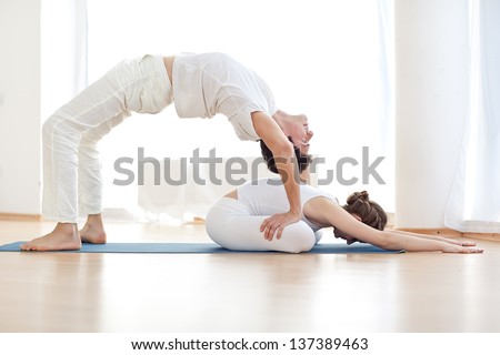 Couples Yoga Stock Photos, Images, & Pictures | Shutterstock