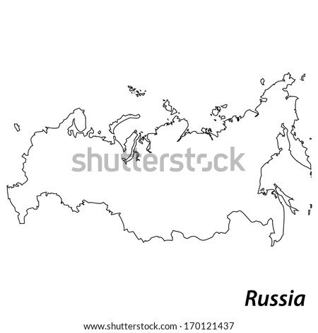 Russia map outline Stock Photos, Images, & Pictures | Shutterstock