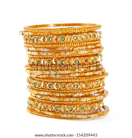 Gold Bangles Stock Photos, Images, & Pictures | Shutterstock