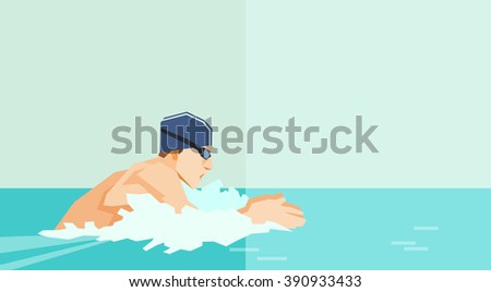 Swimmer Man Stock Illustrations & Cartoons | Shutterstock