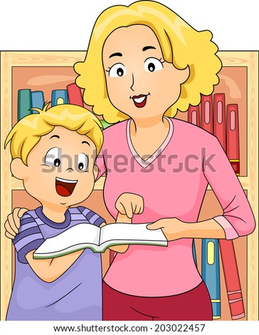 Adult Reading Book Stock Vectors & Vector Clip Art | Shutterstock