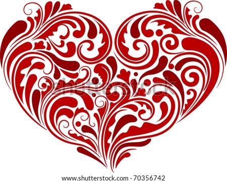 Red Hearts Swirls Stock Photos, Images, & Pictures | Shutterstock