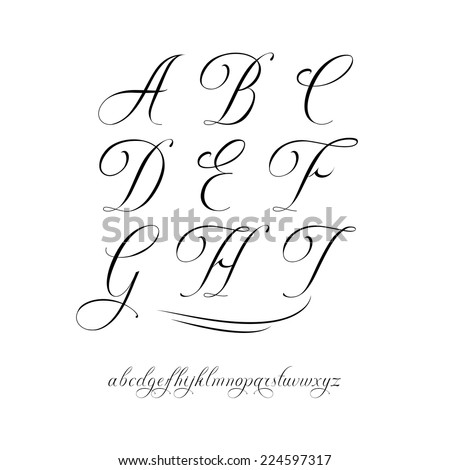 Cursive Letters Stock Photos, Images, & Pictures | Shutterstock