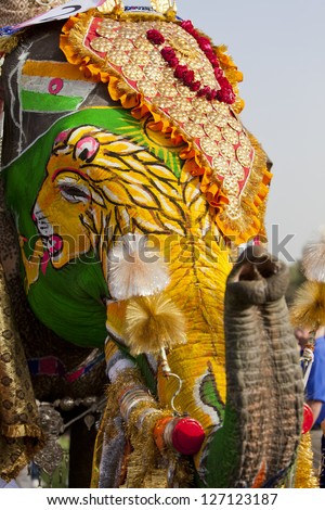 Painted elephant india Stock Photos, Images, & Pictures | Shutterstock