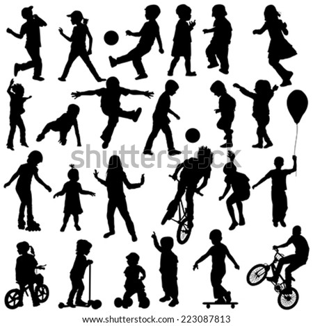 Balloon Girl Silhouettes Vector Stock Photos, Images, & Pictures ...