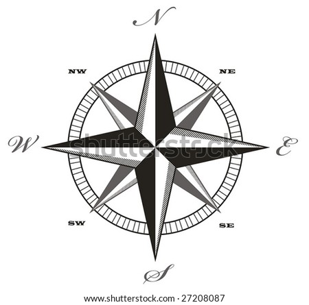 Black Compass Rose Vector Stock Photos, Images, & Pictures | Shutterstock